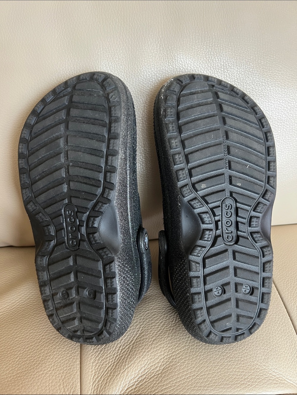 Crocs Black Glitter Fuzz Lined - Picture 2 of 3